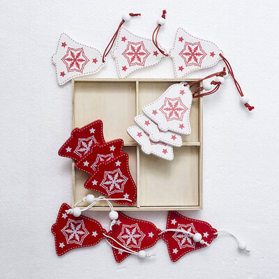 

12Pcs Set Christmas Decorations Creative Mini DIY Pendant Xmas Tree Ornaments