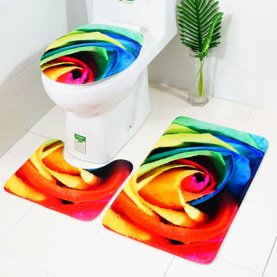 

Siaonvr 3pcs Non-Slip Suction Grip Bath Mat Bathroom Kitchen Carpet Doormats Decor
