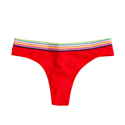 

Toponeto Women Sexy Rainbow Splice Briefs Panties Thongs Lingerie Underwear