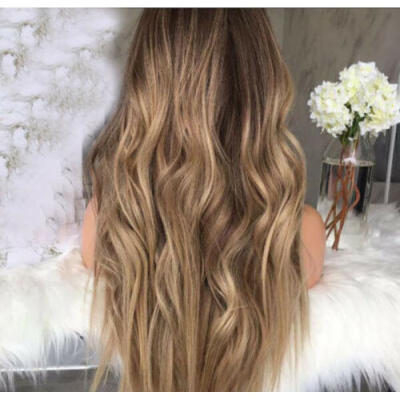

Fashion Womens Lace Front Wig Blonde Brown Long Wavy Party Full Wigs Hair Wigs