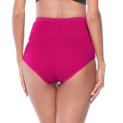 

Toponeto Women Briefs Solid Color Soft Cotton High Waist Stitching Briefs Briefs