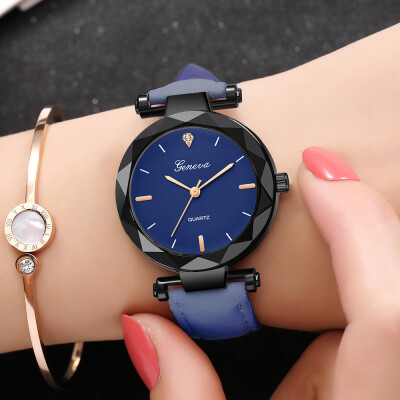 

New Fashion Geneva Brand Simple Rhinestone Watches Women ladies casual dress quartz wristwatch reloj mujer 533