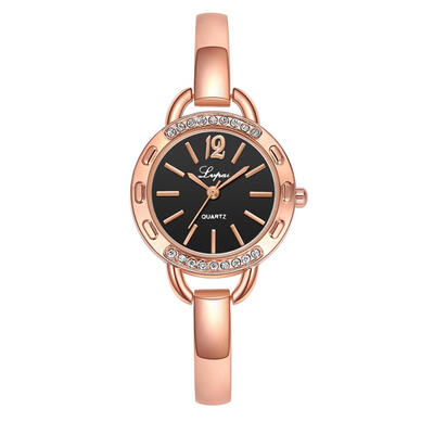 

Womens Watches Disc With Rhinestone Fashion Ladies Bracelet Watch Simple Clock Gift Wristwatch Luxury Bayan Kol Saati