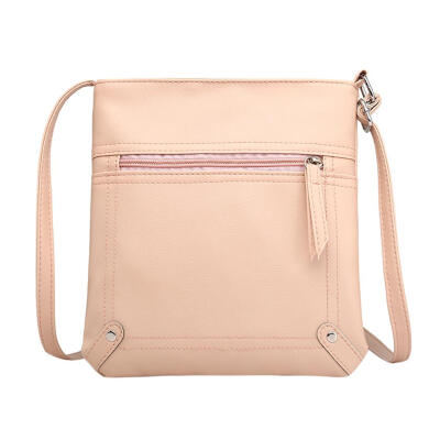 

Solid Color Shoulder Messenger Handbags Women Leather Casual Crossbody Bags