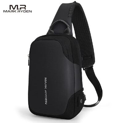 

MARK RYDEN Portable Fashionable Casual Anti-Thief Multifunctional Waterproof USB Charging Men Single-Shoulder Bag