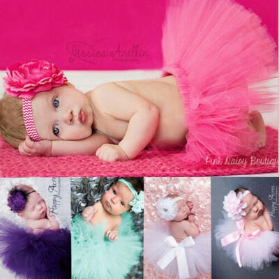 

UK Toddler Baby Girl HeadbandMesh Tutu Skirt Costume Photo Photography Prop