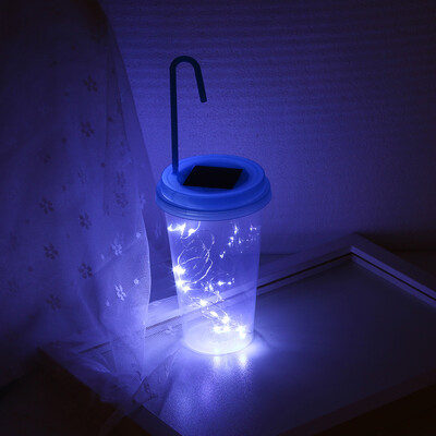 

Gobestart Solar Powered 15 LED String Light Fairy Lid Bottle Cap Lamps Decor