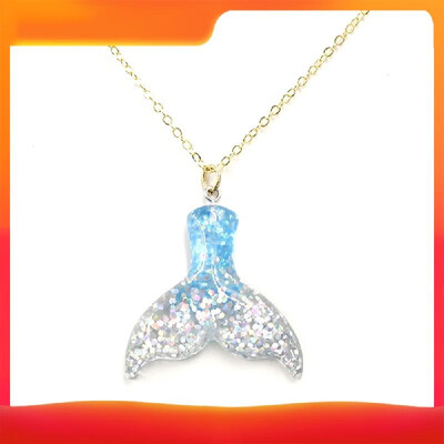 

Women Girls Necklace Mermaid Fish Tail Pendant Necklace Chain Jewelry Gift