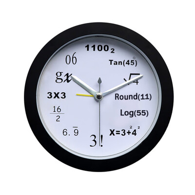

Siaonvr Mathematics Fashion Creative Art Student Quartz Bedside Alarm Clock