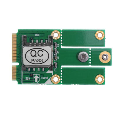 

M2 NGFF B Key to Mini PCI-E Converter Adapter Card with SIM Card Slot