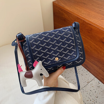 

Emo dog tooth bag Korea Dadongmen small bag female 2019 new Korean fashion student shoulder Messenger bag