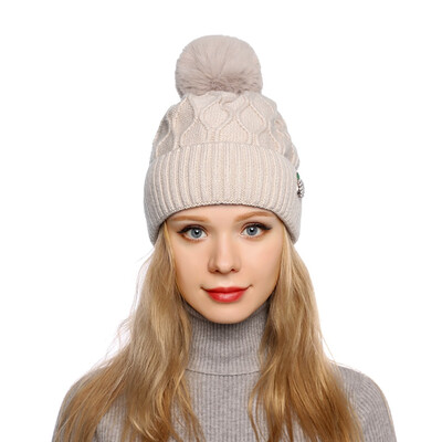

Tailored Fashion Women Curling Baseball Cap Hat Winter Warm Knitted Ball Cap