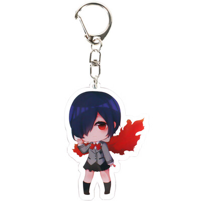 

Anime Tokyo Ghoul Keychain Key Chain Acrylic Pendant Anime Accessories Cartoon Key Ring-in Key Chains
