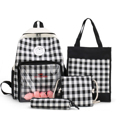 

Insfeng schoolbag girls campus junior high school students Canvas Shoulder Bags ancient feeling forest Backpack