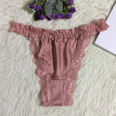 

Womens Elastic Waist Panty Sexy Solid Lace Breathable Bikini Lingerie Underwear