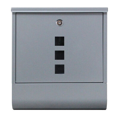 

Metal Mailboxes Locking Wall Mount Mailbox Gray