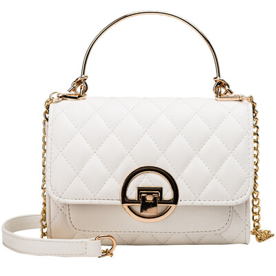 

Fashion Korean bag female 2018 new pu female bag trend wild Hong Kong girl shoulder bag chic chain bag