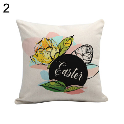 

Easter Rabbit Egg Cute Pillow Case Sofa Waist Throw Cushion Cover Bedroom Decor