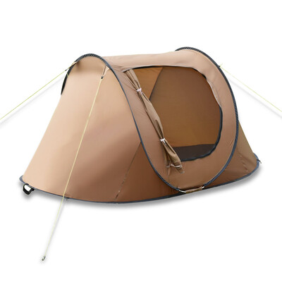 

Waterproof 2-3 Person Camping Tent-Brown