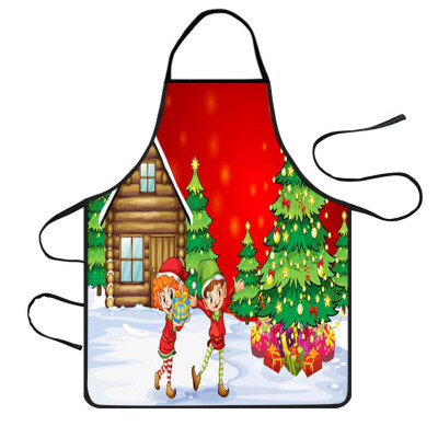 

Toponeto Christmas Decoration Waterproof Apron Kitchen Aprons Dinner Party Apron