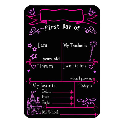 

Toponeto First day of Blackboard Style Birthday Celebration Easy Clean Decoration Logo