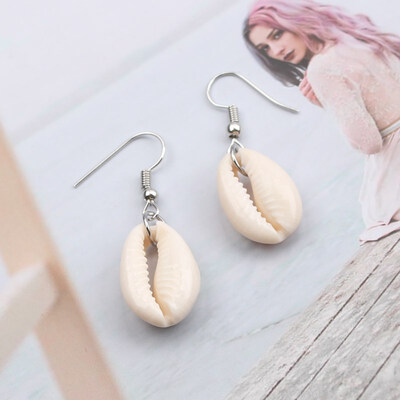 

EK649 Big Shell Drop Earrings For Women Creative Starfish Conch Cowrie Hanging Brincos Statement Earrings Boho Beach Jewelry