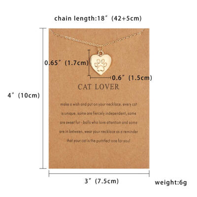 

Card Jewelry Fashion Animal Pendant Necklace Bird Dragonfly Elephant Cat Horse Choker Clavicle Chain Necklace Women Friends Gift