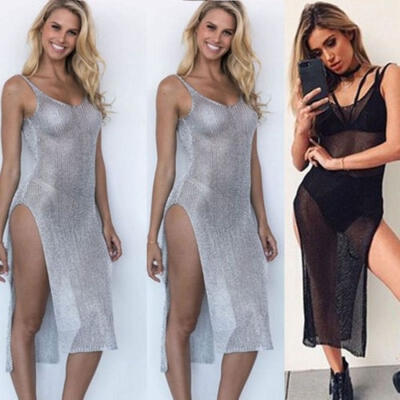 

Women Bathing Suit Bikini Cover Up Beach Dress Swimwear Swimsuit Dress 2Colors