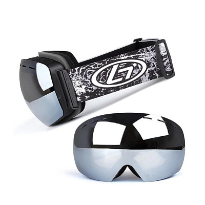 

Magnetic Snowboard Snow Goggles Double-Layer Anti Fog Lens