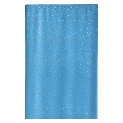 

Blue Silver Stars Print Self-Adhesive Blinds Blackout Window Curtains Shade