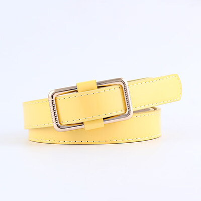 

confectionery trim wide belt flat needleless smooth buckle womens belt Jeans Skinny Leather Strap High Quality Cinturon Mujer