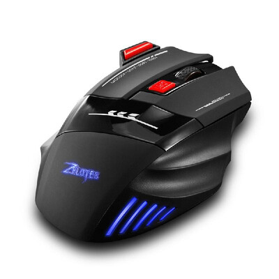 

Zelotes F-14 Wireless Gaming Mouse Upgrade Edition Rechargeable Mice Adjustable 4000DPI Optical 24G Wireless Technology 30m