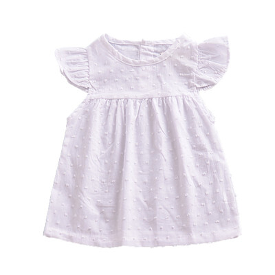 

2018 Summer Toddler Infantil Kids Baby Girl Party Cotton Cute Princess Print Fly Sleeves Tutu Dress