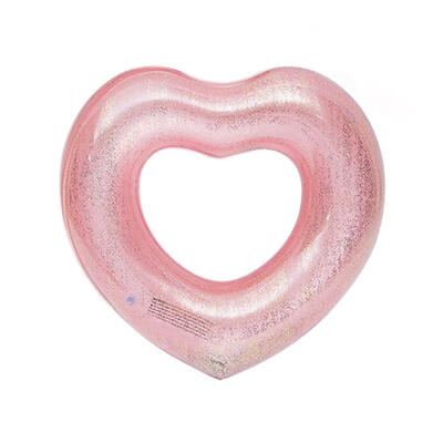 

Women Inflatable Sweet Heart Swimming Rings Pool Lifebuoy Float Circle