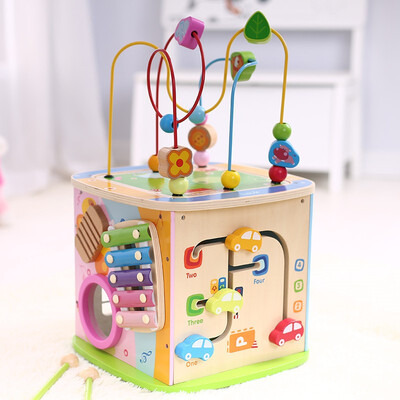 

Boby baby multi-function round bead toy treasure chest childrens educational early education toys 7497