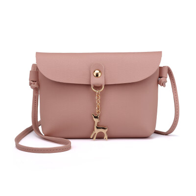 

2019 Luxury Leather Shoulder Bag For Women Fashion Deer Shape Chains Crossbody Bags Female Long Straps Handbags