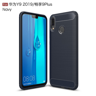 

Goowiiz Phone Case For Huawei Y9 2019Honor 9 Plus8c8x MaxMax Enjoy Fashion Slim Carbon Fiber TPU Soft Silicone Prevent falling
