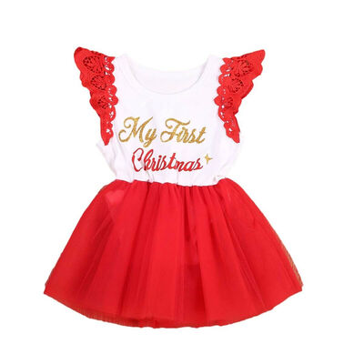 

Baby Kids Girls Summer Flower Sleeveless Dress Princess Party Pageant Dresses XMAS