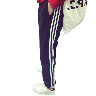 

Black Tape Side Casual Leggings Women Elastic Waist Drawstring Long Pants Spring Active Workout Lace Up Leggings trousers