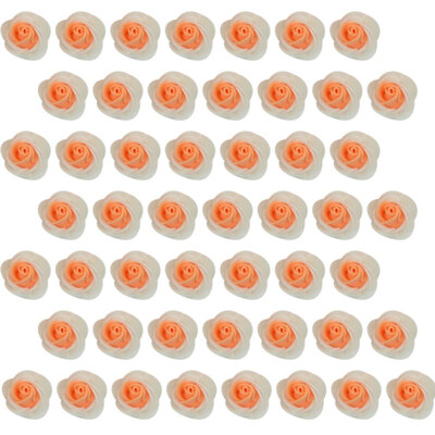 

50Pcs Artificial Flower Foam Rose Head DIY Bear Doll Wedding Party House Decor