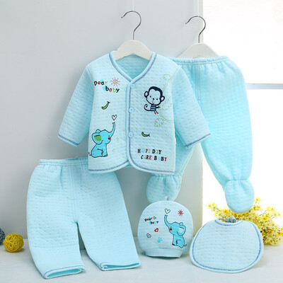 

New Infants Newborn Baby High Quality Cotton Thermal Underwear Set Kids Clothes 0-3 Months