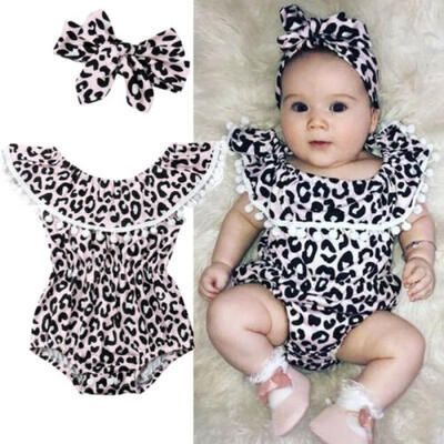 

UK Infant Kid Baby Girl Bodysuit Romper Jumpsuit 2Pcs Outfit Summer Clothes Set