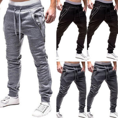 

Men Sport Pants Long Trousers Tracksuit Fitness Workout Joggers Gym Sweatpants