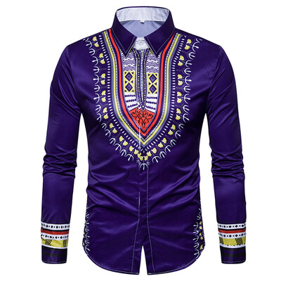 

Geometric National Print Long Sleeve Shirt