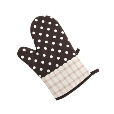 

Kitchen Dotted Oven Mitts Multi-functional Baking BBQ Heat insulation Gloves Non-slip Pot Holder Kitchen Cotton Glove 1 Piece