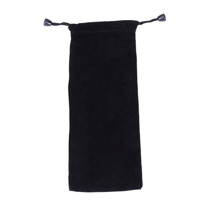 

Reusable Straw Velvet Storage Bag Black Drawstring Pouch Jewelry Organizer