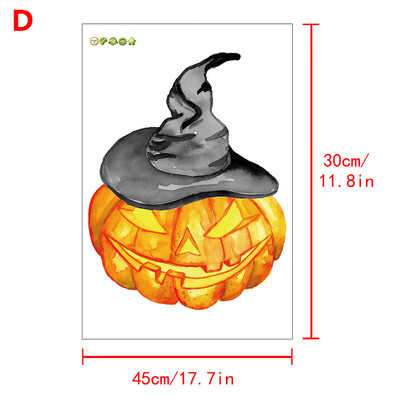 

Toponeto Halloween Pumpkin Wall Sticker Living Room Bedroom Decor Sticker Living Room DIY