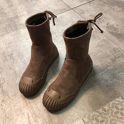 

Leisure Joker Martins Womens English Style in Autumn Europe&the United States flat-bottomed elastic socks boots in the tube s