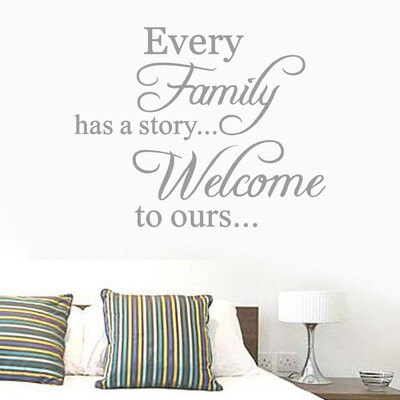 

Toponeto Every Family Removable Art Vinyl Mural Home Room Decor Wall Stickers