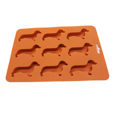 

9-Slot Home Kitchen Dog Shape DIY Ice Cube Making Tray Mold Candy Mould Bar Tool